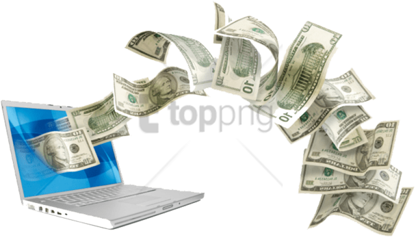 Free Png Download Money Png Png Images Background Png - Make Money Online Png Clipart (850x490), Png Download