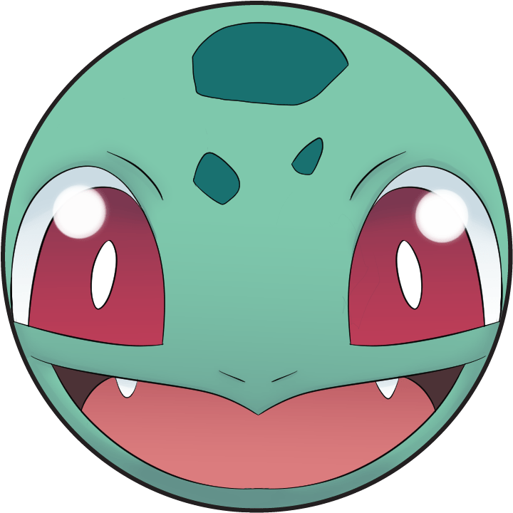 Bulbasaur Button Clipart (771x900), Png Download