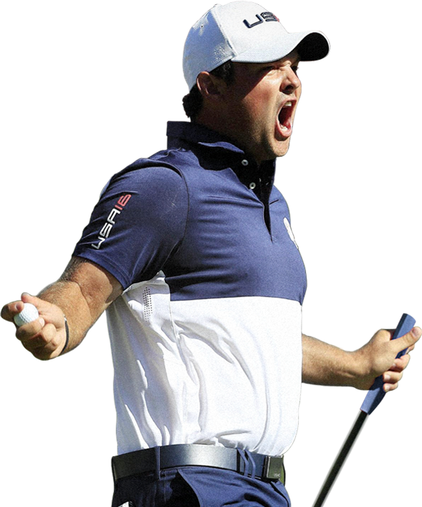 More Patrick Reed Excited - Speed Golf Clipart (592x711), Png Download