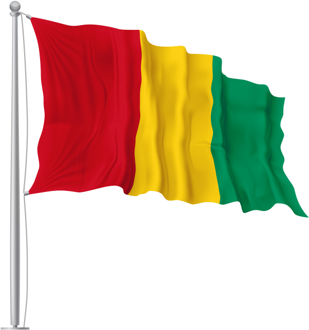 Guinea Waving Flag Png Image - 26 January Flag Png Clipart (866x650), Png Download