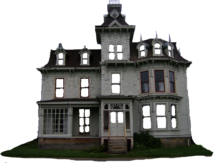 Mansion Png Image - Haunted House No Background Clipart (700x532), Png Download