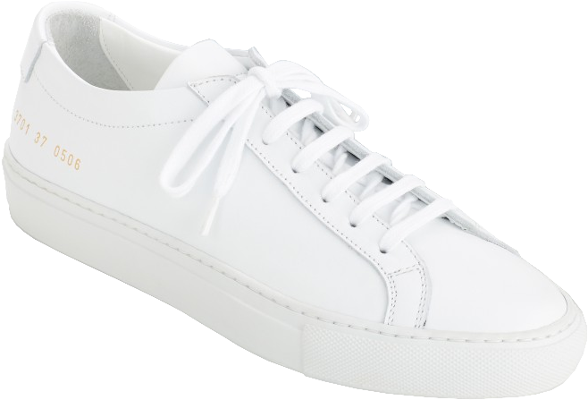 7common Projects Achilles - Skechers Malaysia White Shoes Clipart (700x500), Png Download