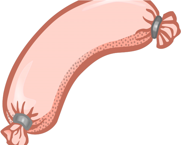 Sausage Clipart Pink - Sausage Clipart Black And White - Png Download (640x480), Png Download