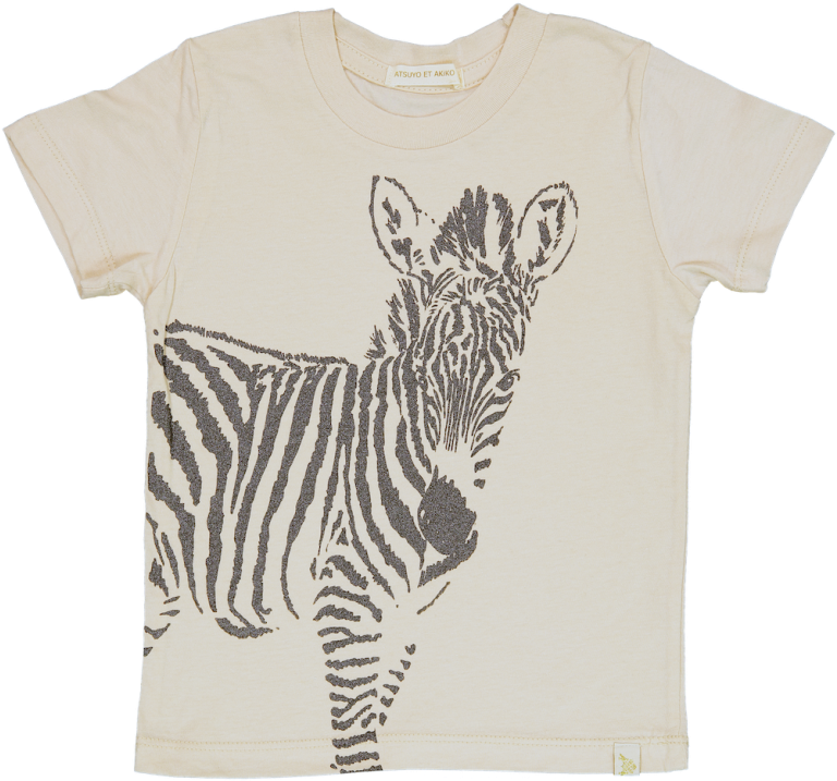 Atsuyo Et Akiko Natural Crew Tee - Zebra Clipart (960x720), Png Download