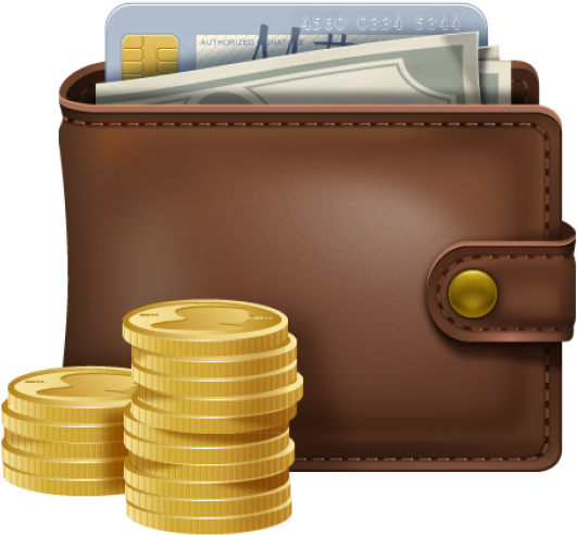 Wallet Png Free Download - Wallet With Money Png Clipart (600x600), Png Download