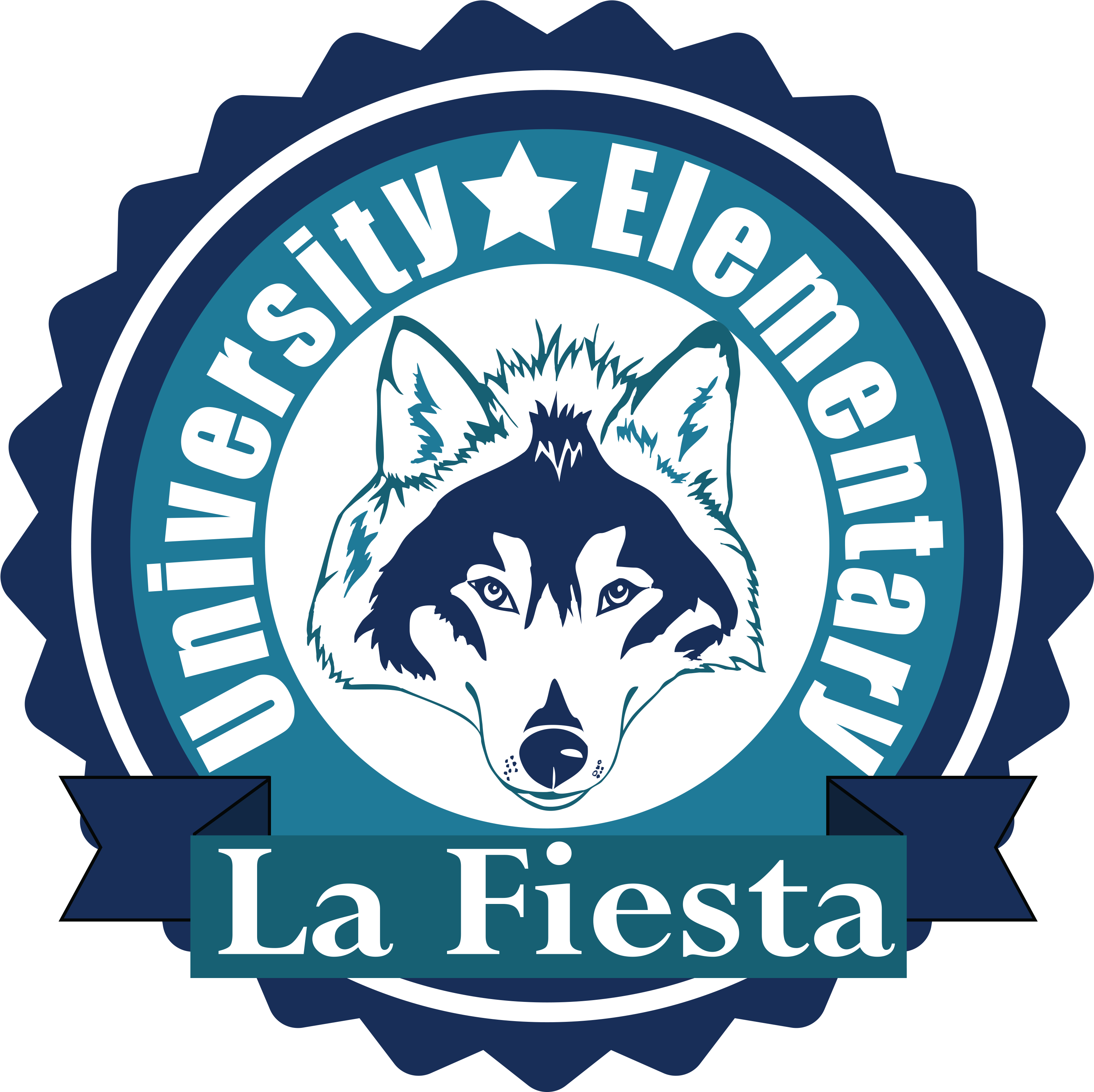 University Elementary At La Fiesta - Delaware Sports League Logo Clipart (3085x3065), Png Download