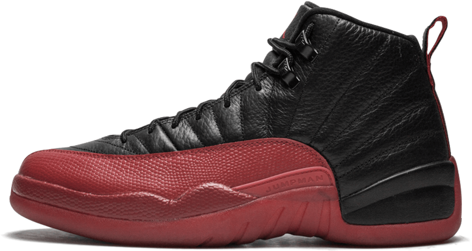 Jordan 12 Png - Jordan 12 Black Royal Clipart (1500x894), Png Download