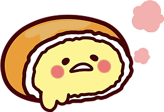 Gudetama Sticker Clipart (552x376), Png Download