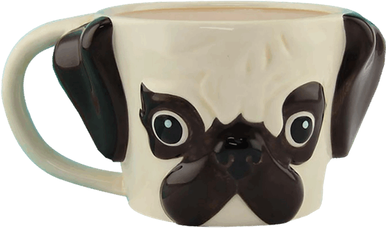 Homewares - Pug Mug Clipart (600x600), Png Download