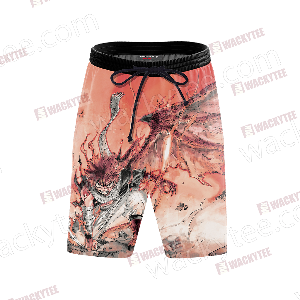 Dragon Cry Natsu Dragneel Beach Shorts Fullprinted - Natsu Dragon Cry Form Clipart (1024x1024), Png Download