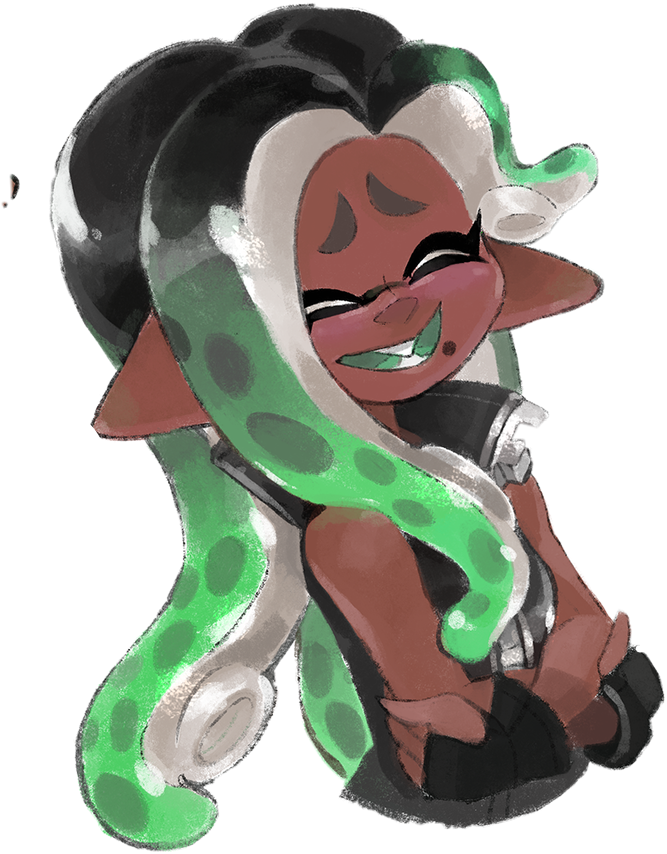 #marina #splatoon2 #freetoedit - Marina As An Inkling Clipart (667x854), Png Download