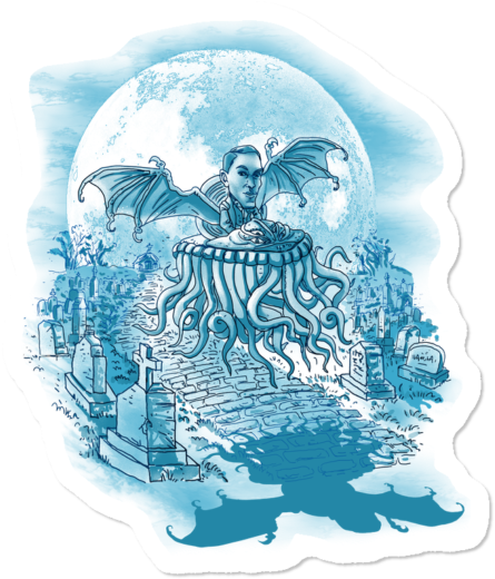 The H - P - Lovercraft - Illustration Clipart (650x650), Png Download