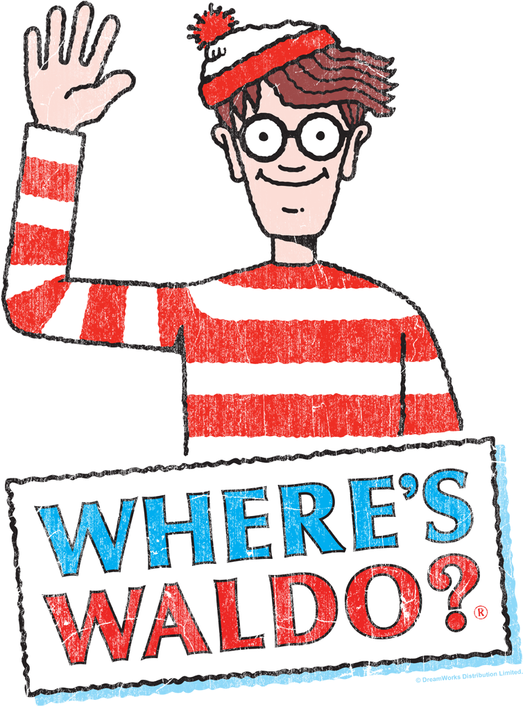 Where's Waldo Waldo Wave Men's Crewneck Sweatshirt - Transparent Where's Waldo Clipart - Png Download (754x1018), Png Download