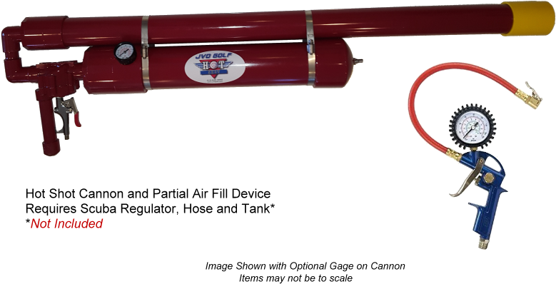 Hot Shot Golf Ball Air Cannon With Partial Air Fill - Rifle Clipart (800x800), Png Download