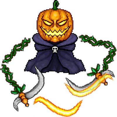 #halloween #terraria #pumpkin #pumpking #king #spooky - Pumpking Terraria Clipart (400x400), Png Download