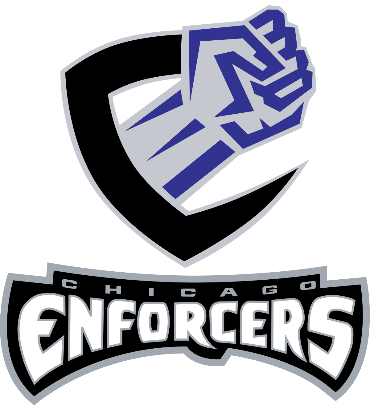 Chicago Enforcers - Chicago Enforcers Logo Png Clipart (1200x1315), Png Download