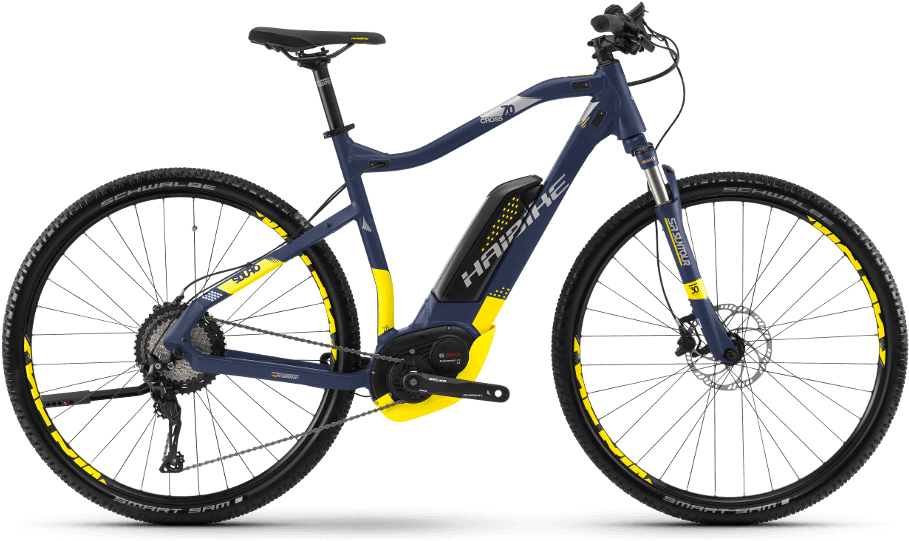Haibike Cross Electric Bike - Haibike Sduro Cross 4.0 2018 Clipart (915x544), Png Download
