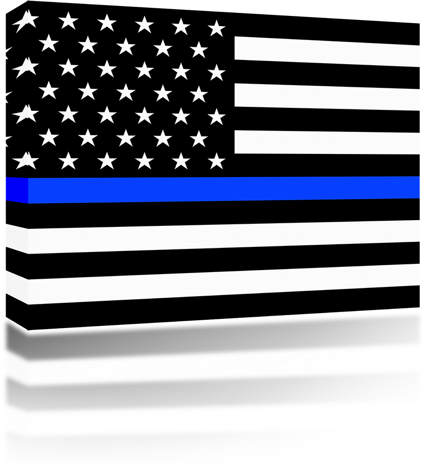 Police Flag Blue Line - Border Clipart (826x904), Png Download