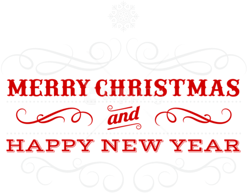 Free Png Merry Christmas Transparent Png - Calligraphy Clipart (850x665), Png Download