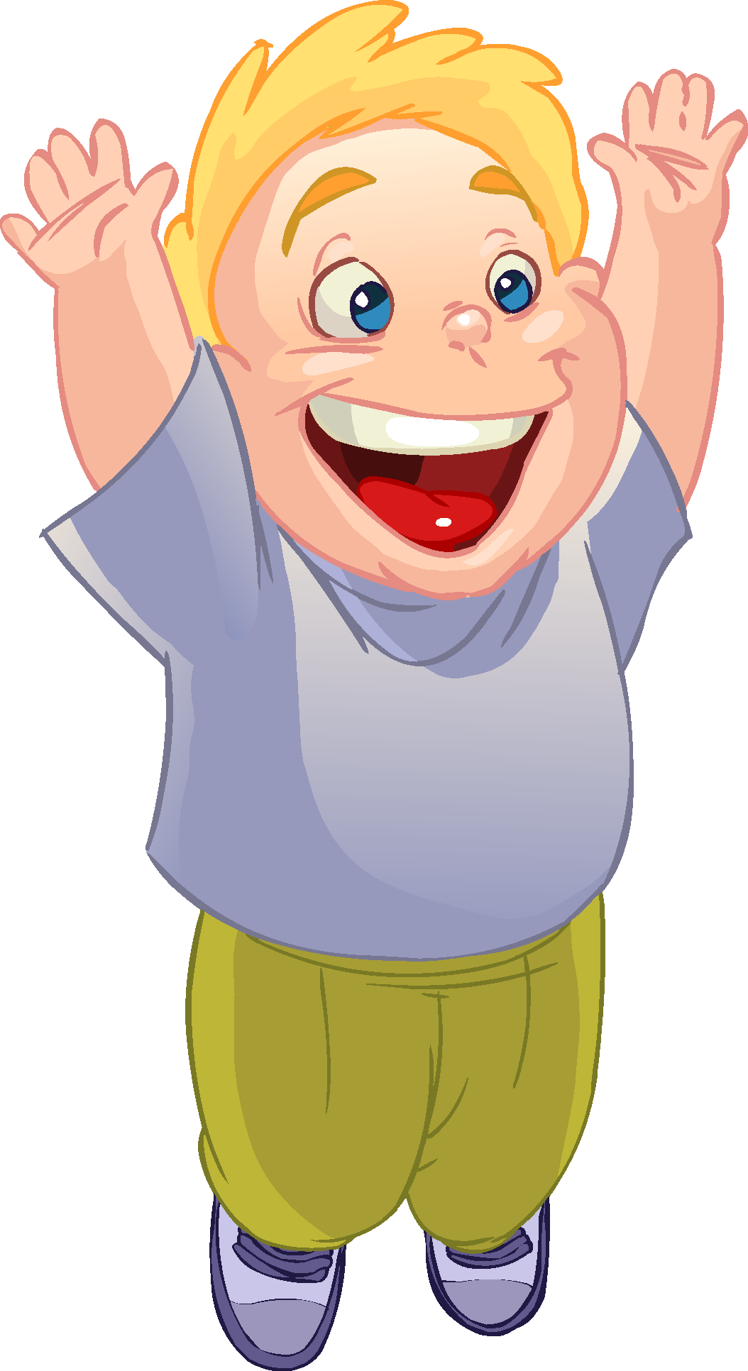 Cartoon Children - Zumba Kids Clipart (1054x1932), Png Download