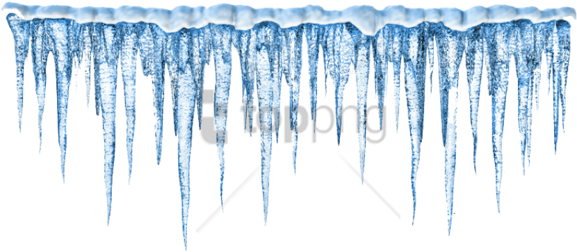 Free Png Icicle Png Png Image With Transparent Background - Ice Cycles Png Clipart (850x385), Png Download