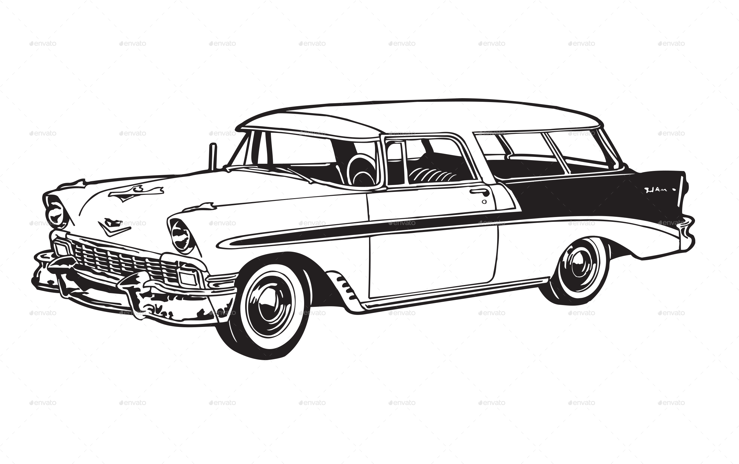 Collection Of Free Cars Drawing Zombie - Car Clipart (2469x1550), Png Download