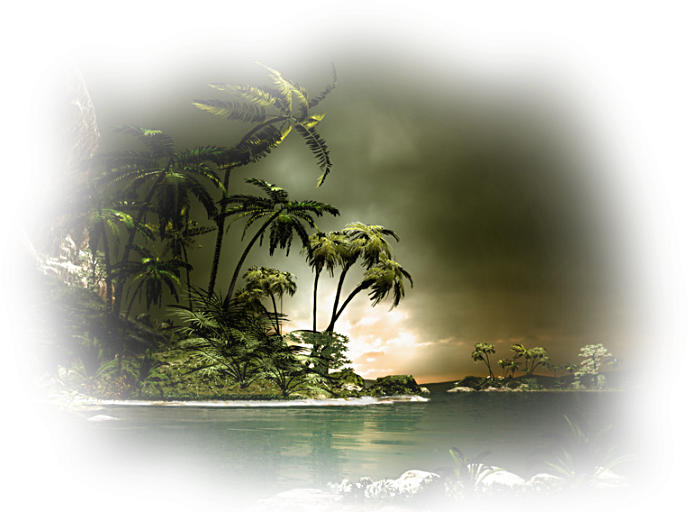 Mijn Psp Tubes - Night Fantasy Island Art Clipart (700x522), Png Download