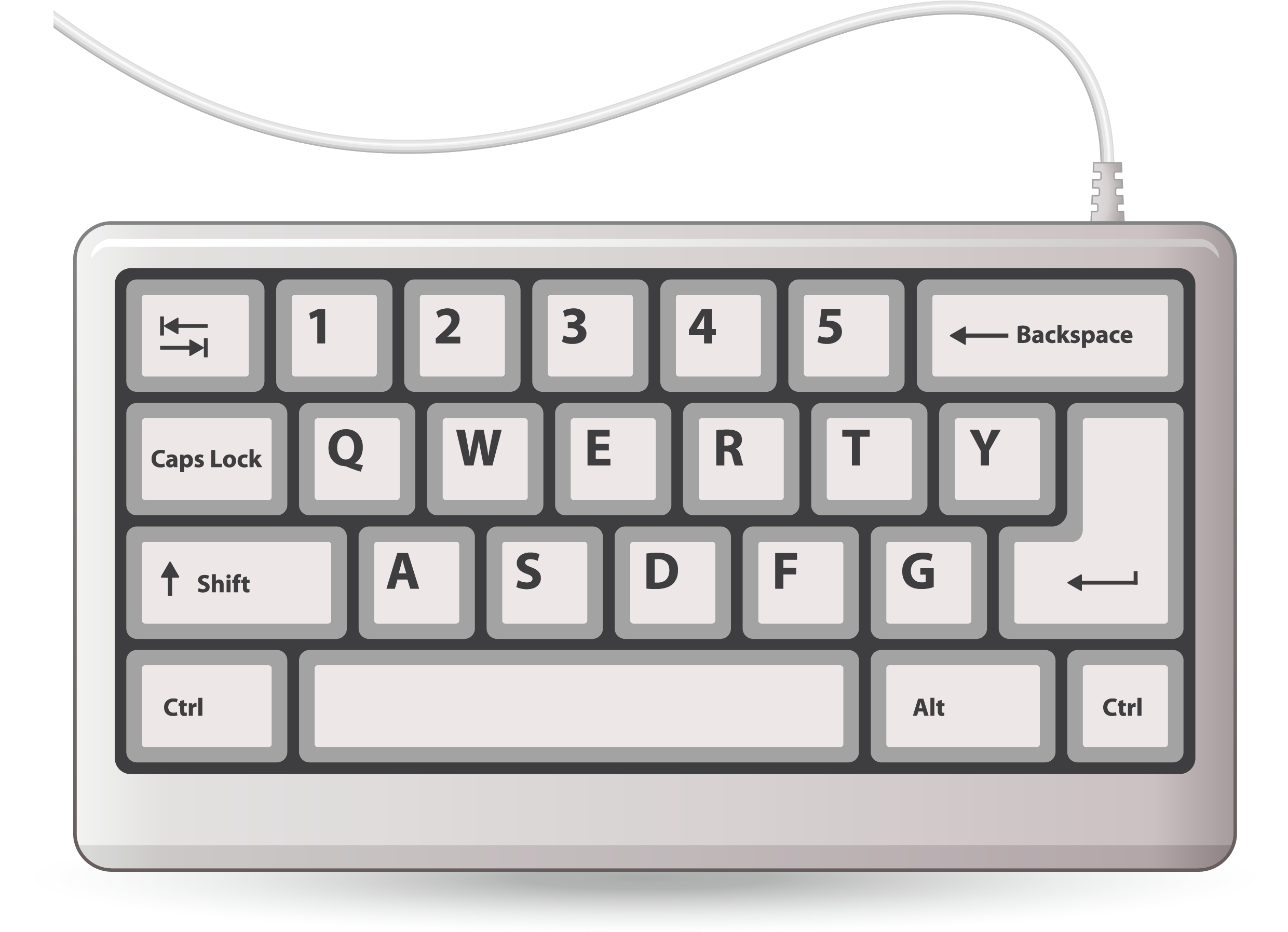 Computer Keyboard Computer Mouse Ipad Wireless Keyboard - Adobe Photoshop Shortcuts Pc Clipart (2480x1821), Png Download