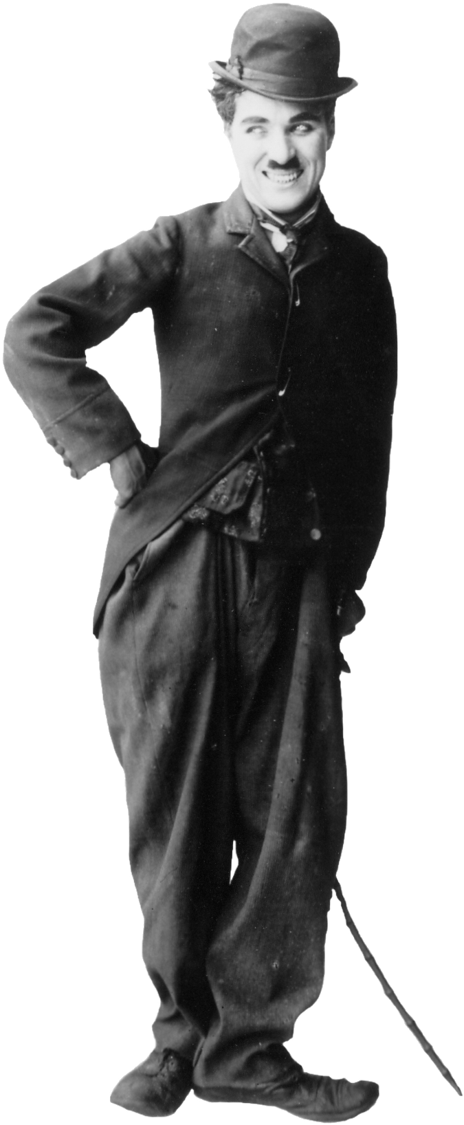 Pin By Yoshi Carranza On At The Movies - Smile Charlie Chaplin Clipart (870x1728), Png Download