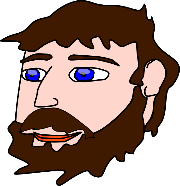 Man With Beard Clipart - Png Download (576x598), Png Download