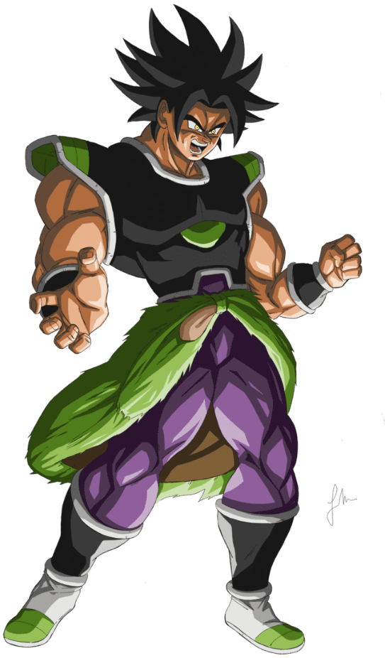 Dragon Ball Super - Broly 2018 Ssj Clipart (600x961), Png Download