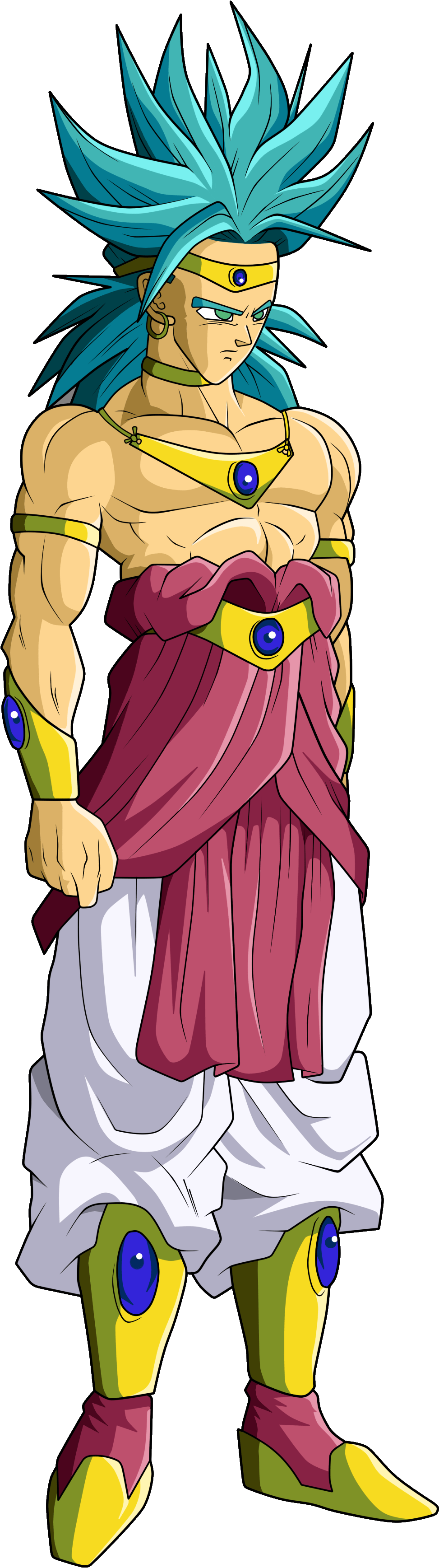 Dragon Ball Wiki Brasil - Broly Clipart (2500x3600), Png Download