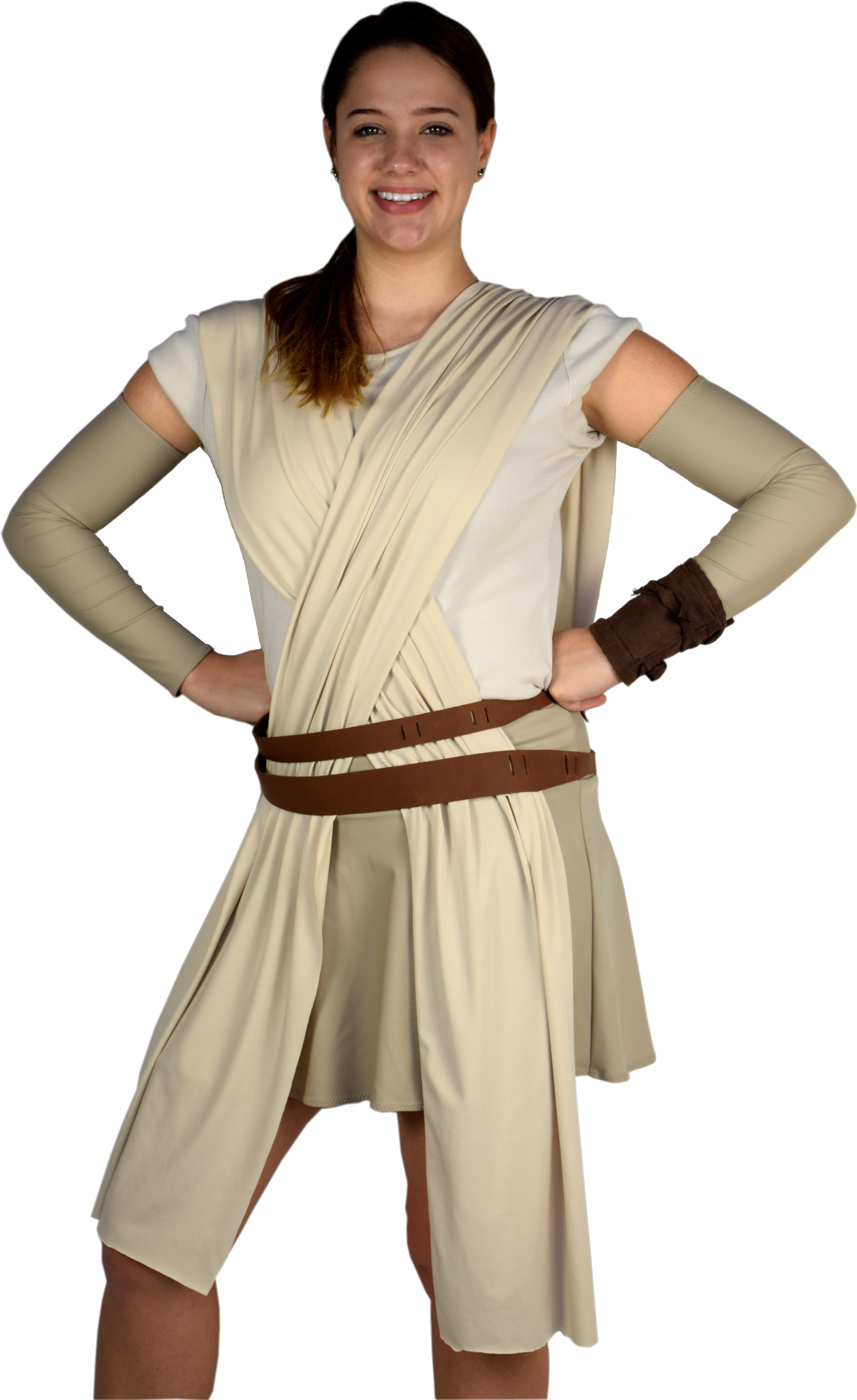 The Perfect Rey From Star Wars Running Costume , But - Rey Running Costume Clipart (3196x5205), Png Download