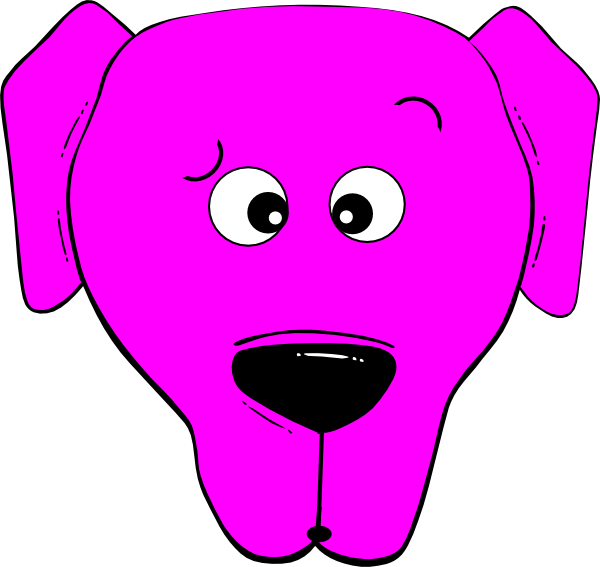 Small - Cartoon Dog Face Clipart (600x567), Png Download