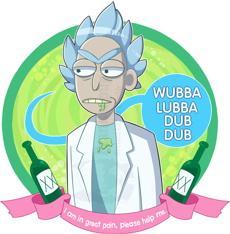 Rick And Morty Wubba Lubba Dub Dub Png - Wubbalubbadubdub Png Clipart (769x783), Png Download