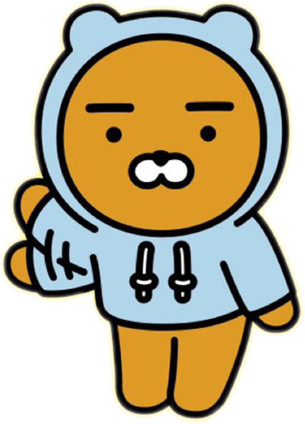 Kakao Ryan Png Transparent Background - Ryan Kakao Sticker Transparent Clipart (1024x1426), Png Download