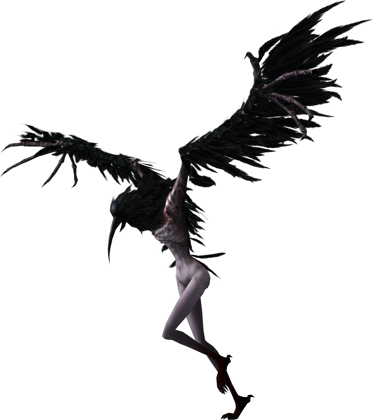 Dark Souls Clipart Wyvern - Dark Souls Crow Demon - Png Download (1346x1622), Png Download