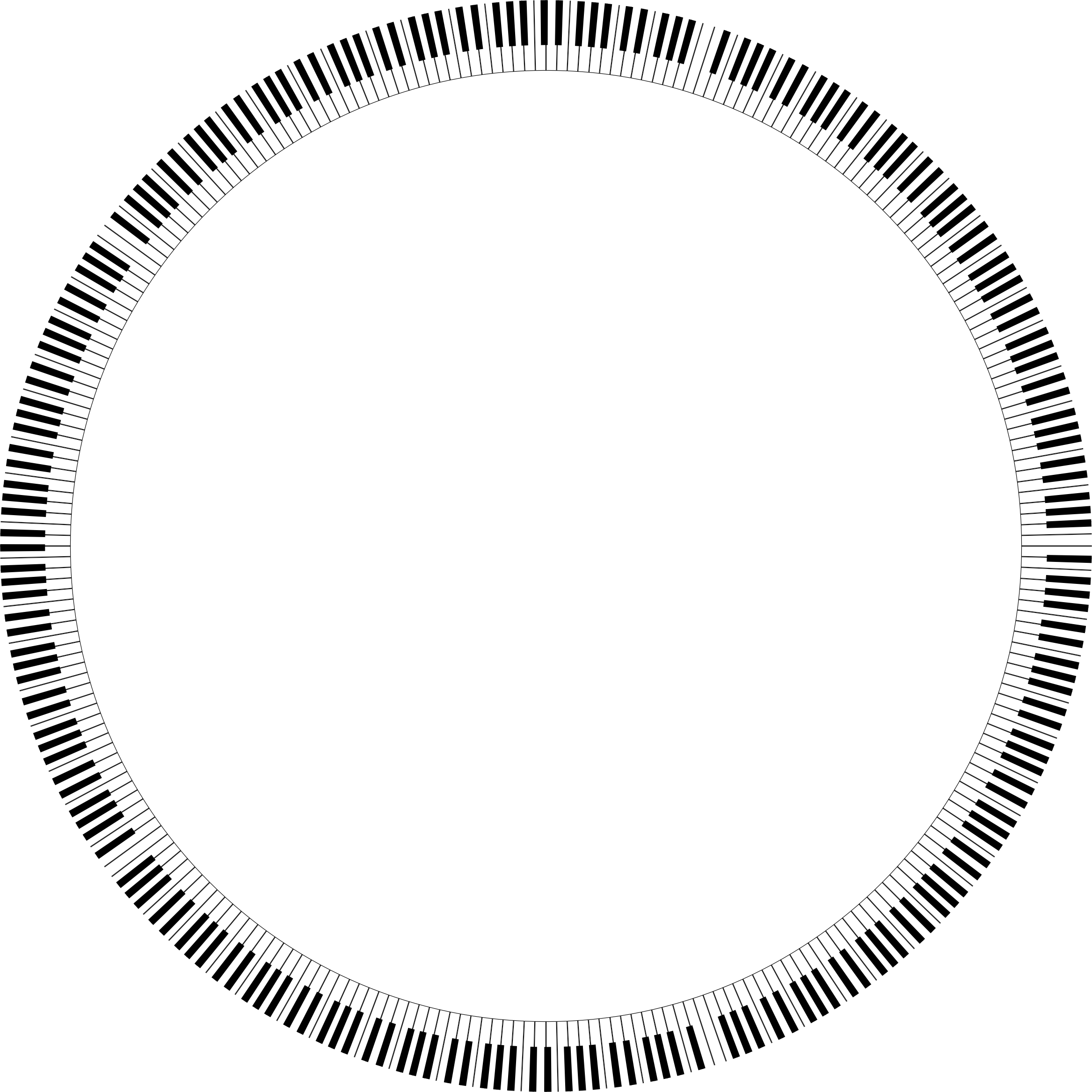 This Free Icons Png Design Of Piano Keys Circle - Round Tire Vector Hd Clipart (2334x2334), Png Download