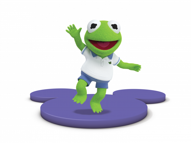 Coloring Pages Muppet Babies Kermit Levels Up Part - Kermit Disney Junior Muppet Babies Clipart (728x546), Png Download