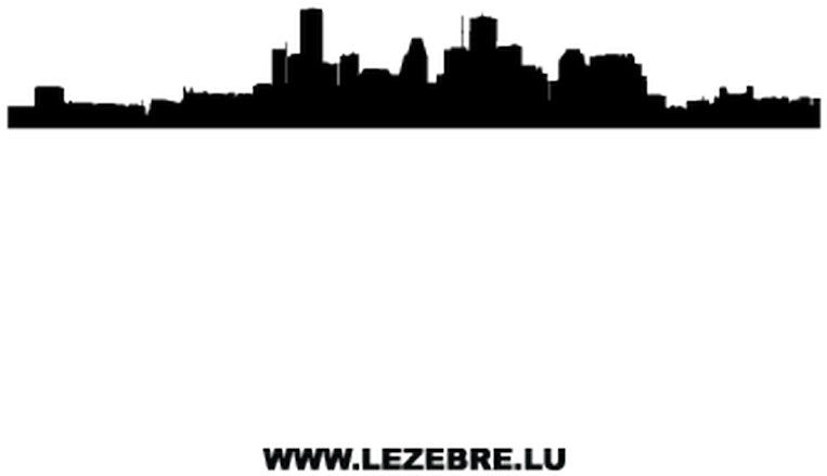 City Skyline Silhouette , Png Download - City Skyline Silhouette Wallpaper Hd Clipart (763x439), Png Download