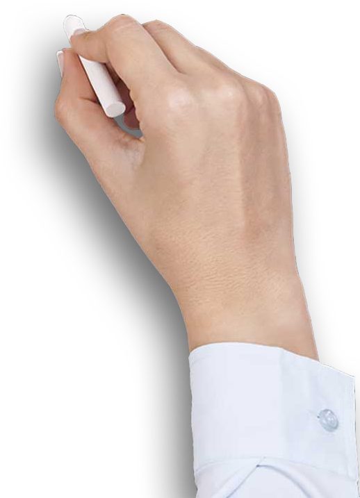 Hand With Chalk Png - Casual Dress Clipart (532x720), Png Download