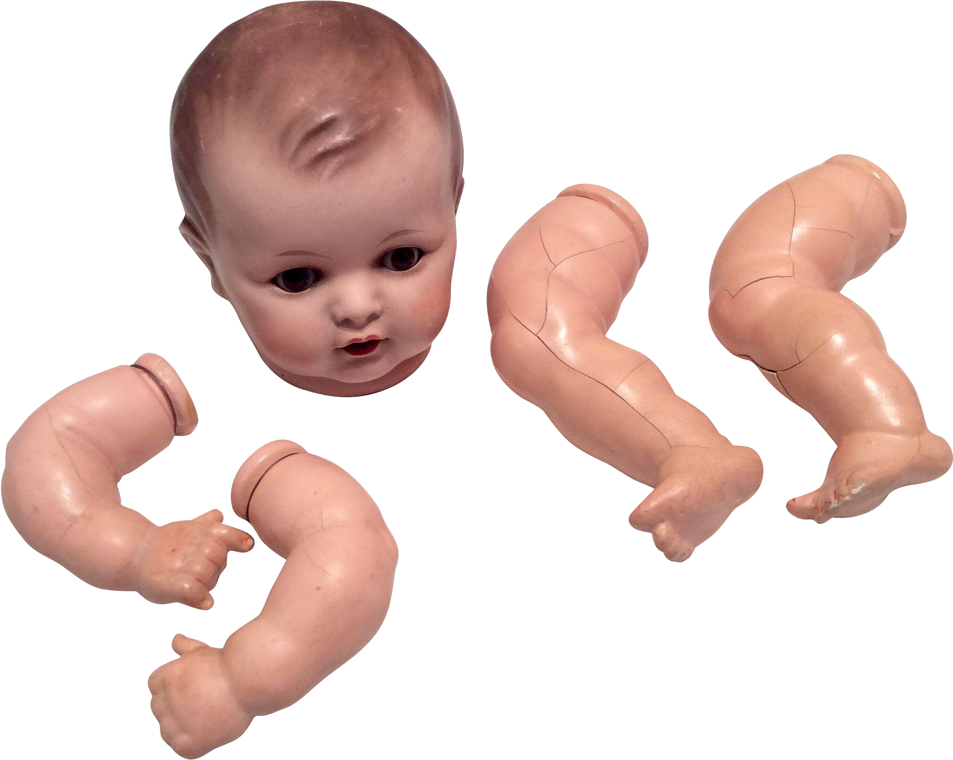 German Composition Baby Doll Clipart (1853x1853), Png Download