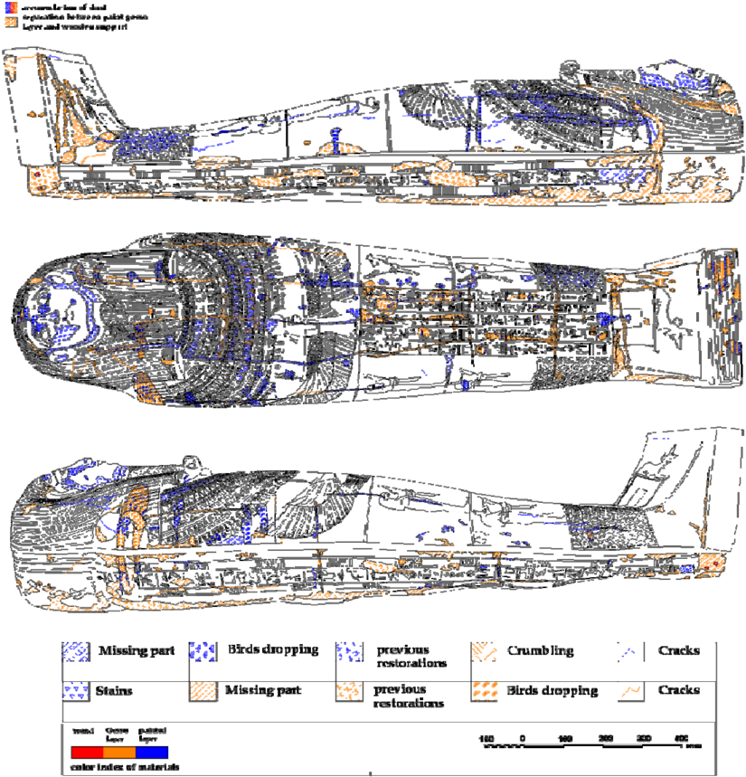 Schematic Diagrams Of The Coffin Showing The Deterioration - Aerospace Manufacturer Clipart (850x878), Png Download
