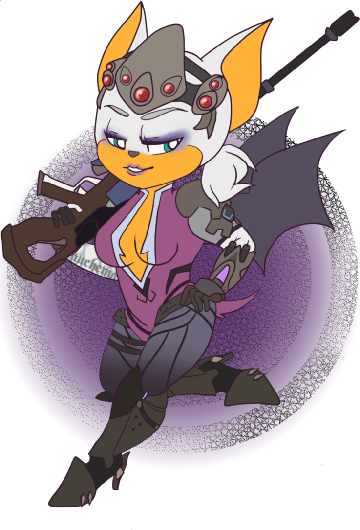 Chibi Rouge By - Cartoon Clipart (737x1083), Png Download