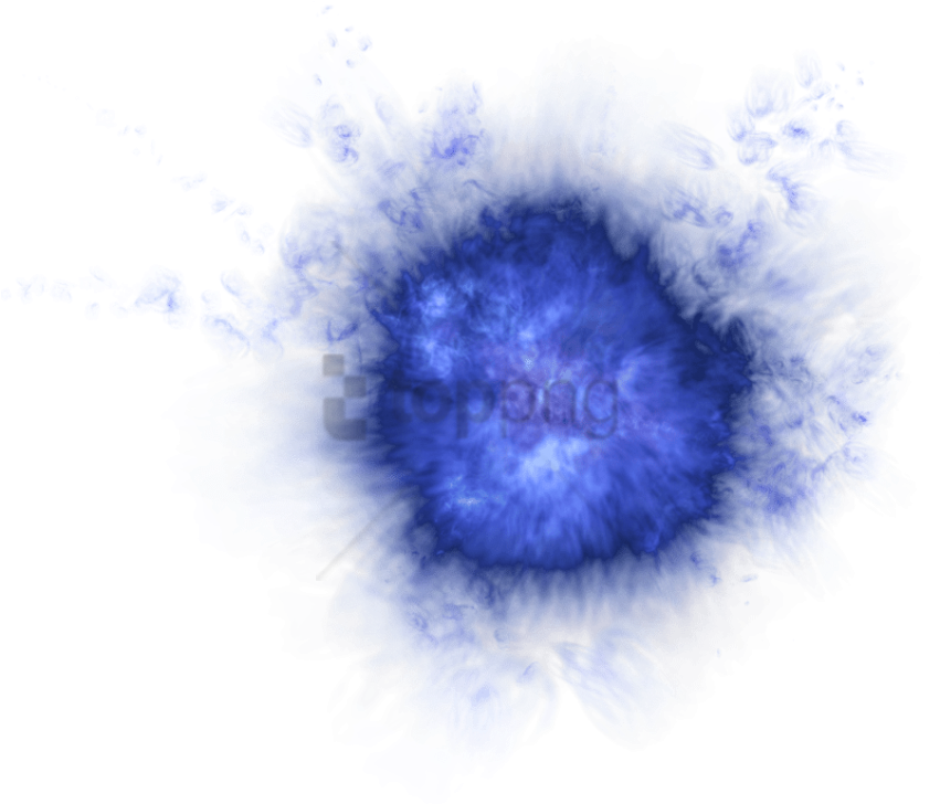 Free Png Blue Smoke Effect Png Png Image With Transparent - Transparent Burst Effects Png Clipart (850x742), Png Download