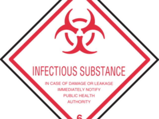 Biohazard Symbol Clipart Infectious Substance - Infectious Substance - Png Download (640x480), Png Download