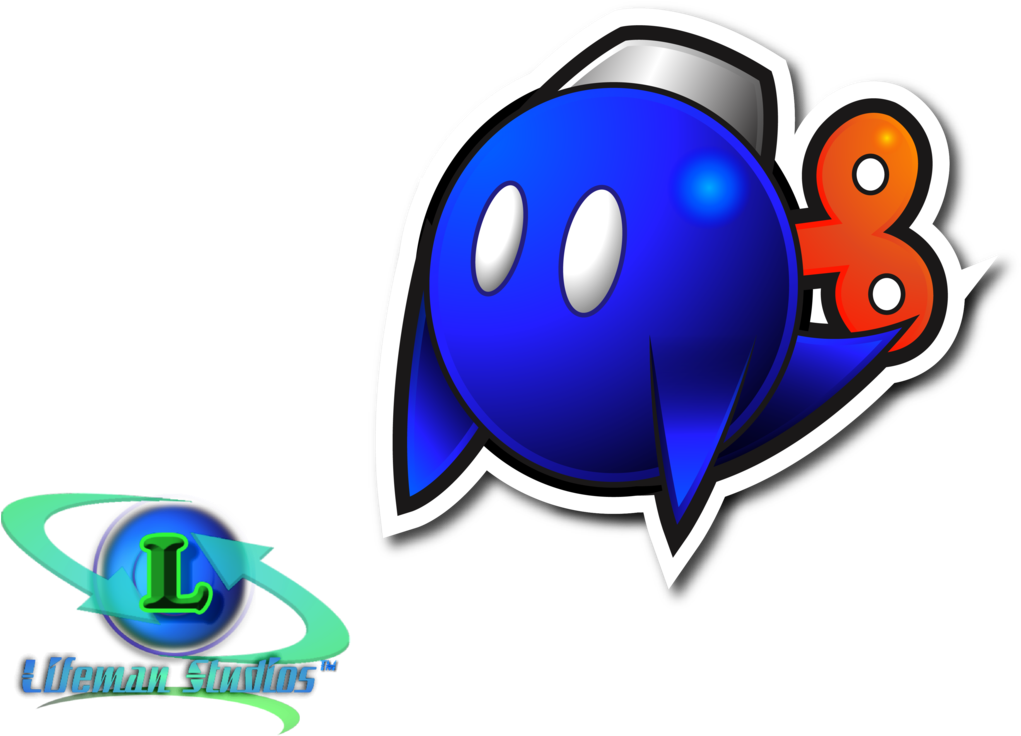Bomb Vector Super Mario - Paper Mario Boo Goomba Clipart (1024x745), Png Download