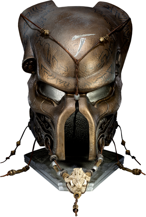 Predator Mask Png - Avp Elder Predator Masked Clipart (480x713), Png Download