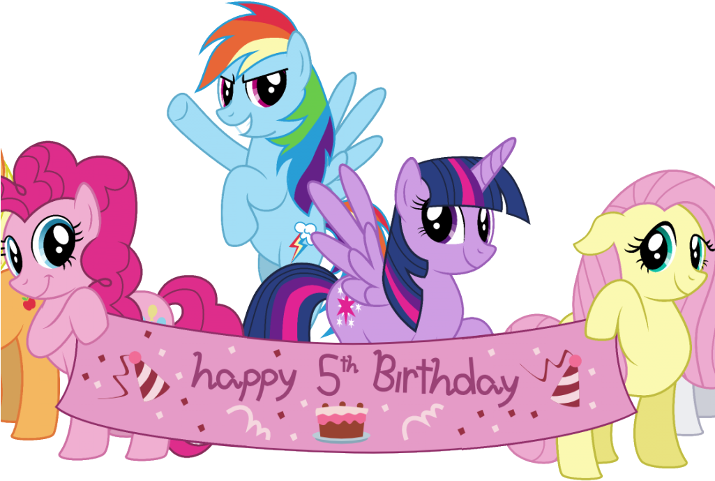 Little Pony Birthday Png Clipart (1024x768), Png Download