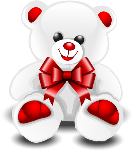 Teedy Bear, Panda Bears, Bear Cartoon, - White Teddy Bear Clipart - Png Download (529x599), Png Download